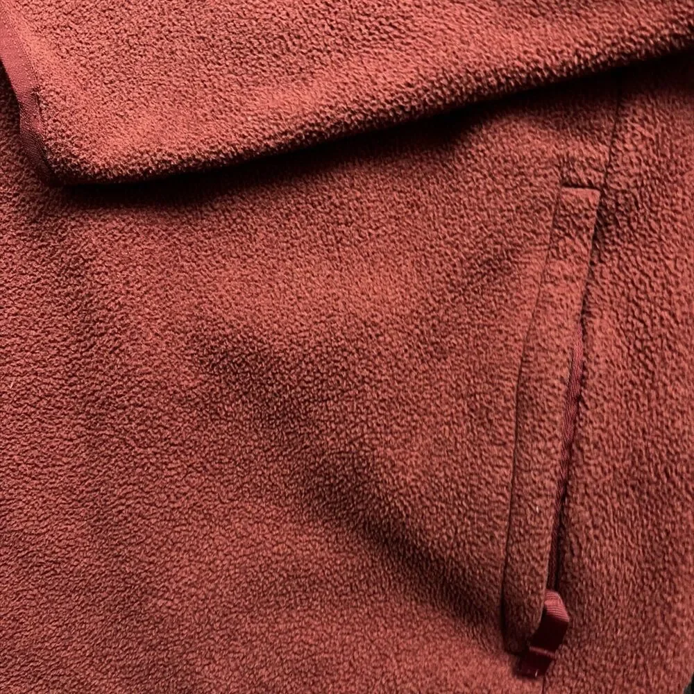 The North Face Glacier Fleece 1/2 Zip Pullover Sz XL Mens Red Brick snow golf